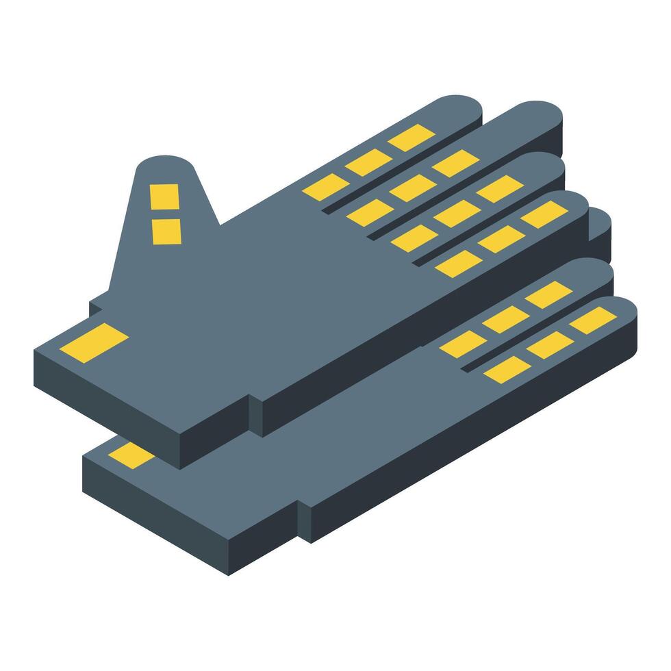 Gloves vr games icon isometric vector. Crypto game tech vector