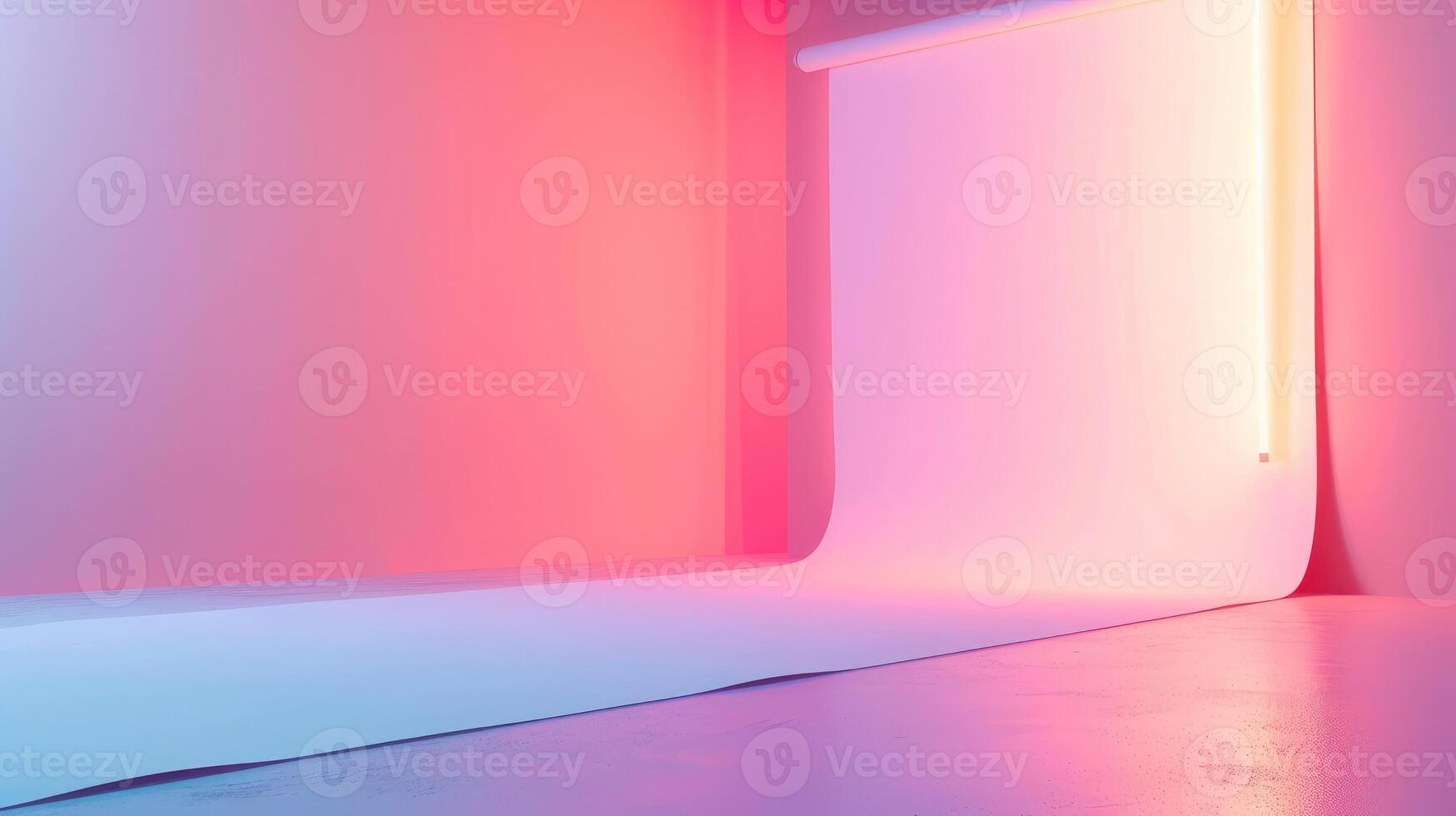AI generated Empty studio gradient background and display product photo