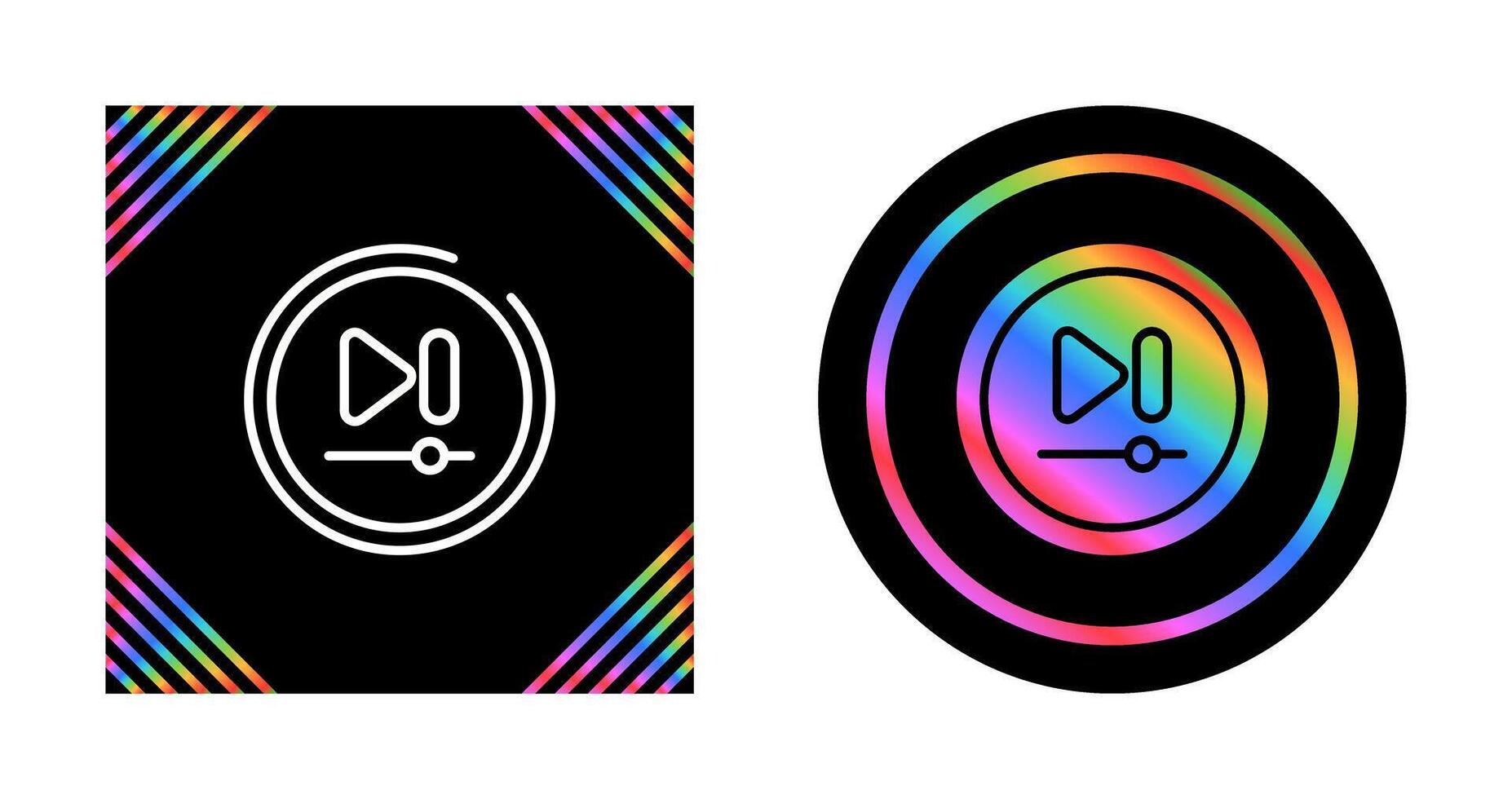 Video Next Track Button Vector Icon
