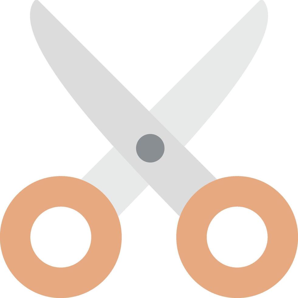 Scissors Flat Light Icon vector