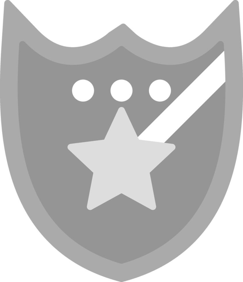 Police Badge Flat Light Icon vector