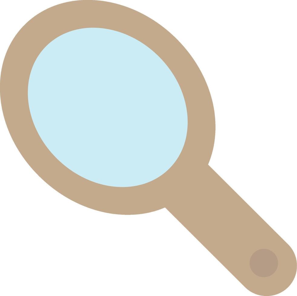 Hand Mirror Flat Light Icon vector