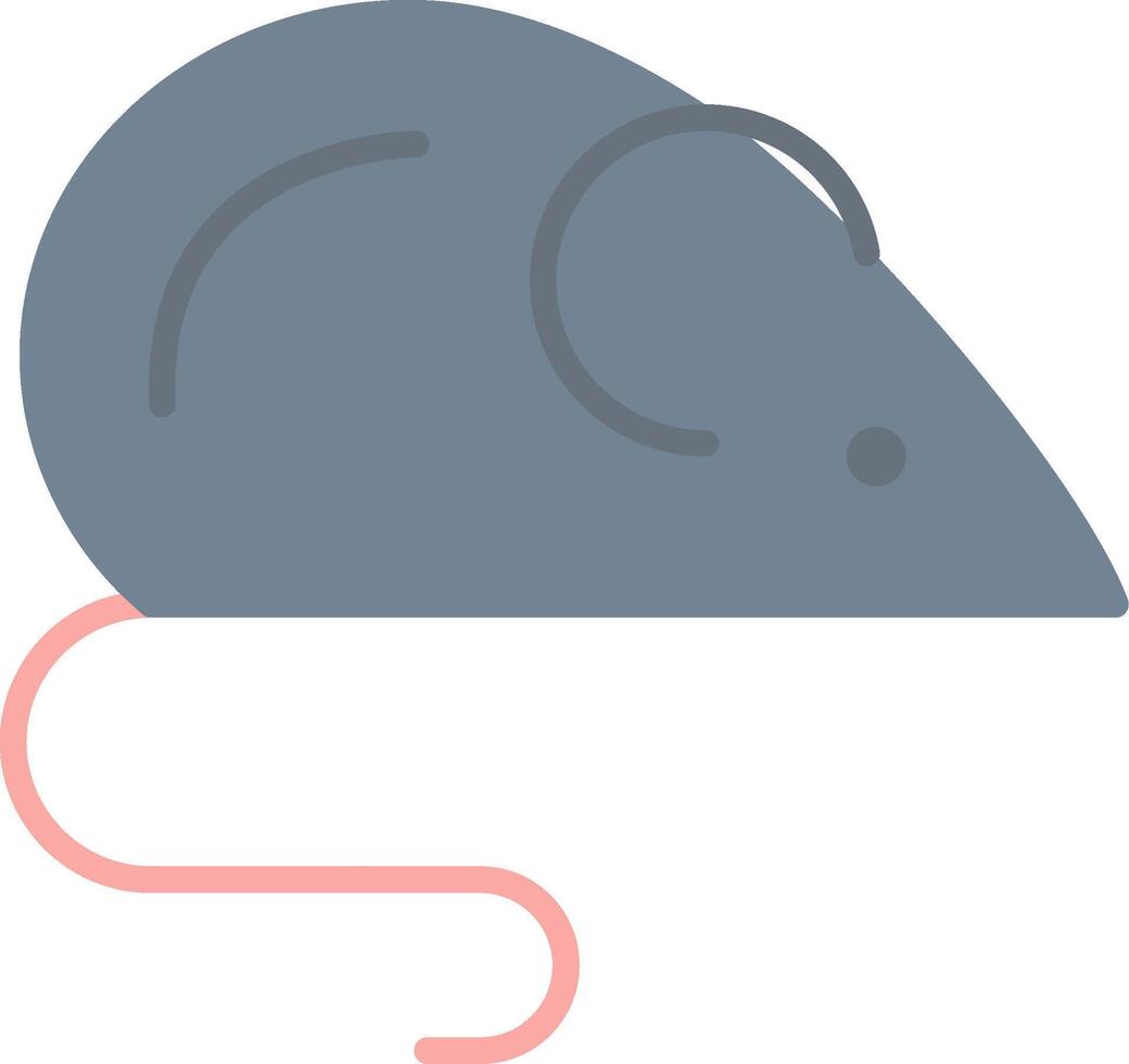 Rat Flat Light Icon vector