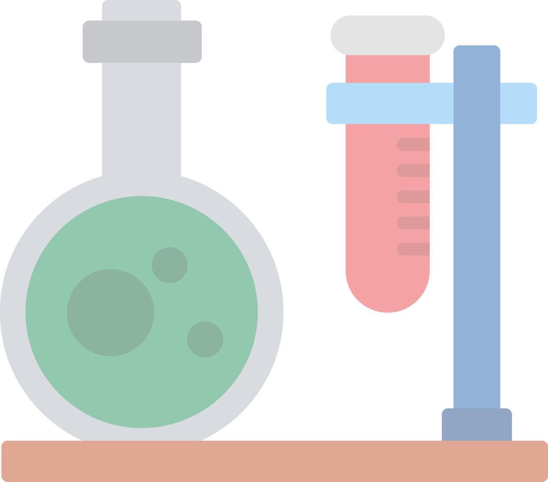 Lab Flat Light Icon vector