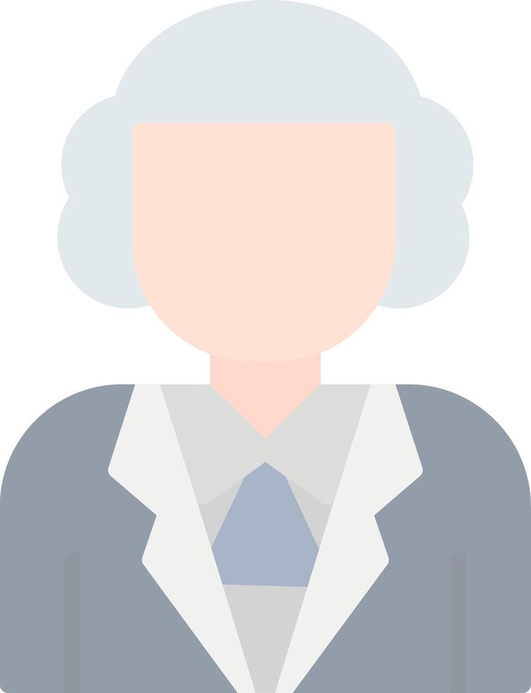 Judge Flat Light Icon vector
