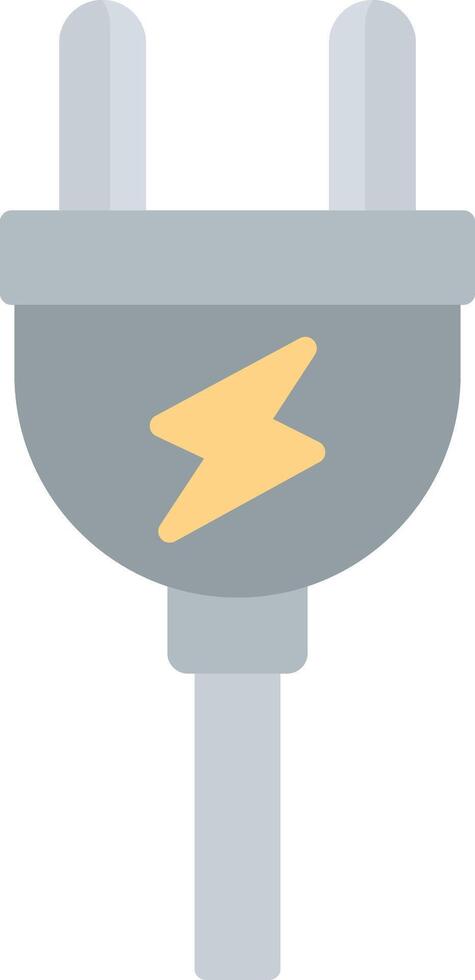 Plug Flat Light Icon vector