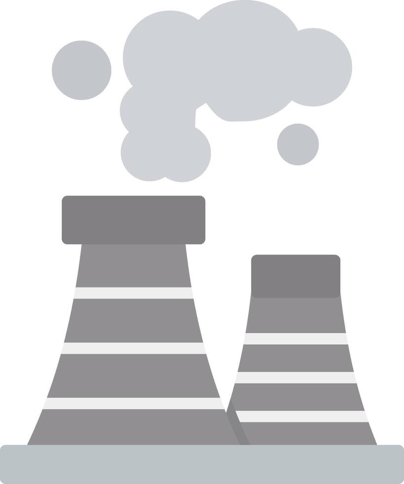aire contaminación plano ligero icono vector