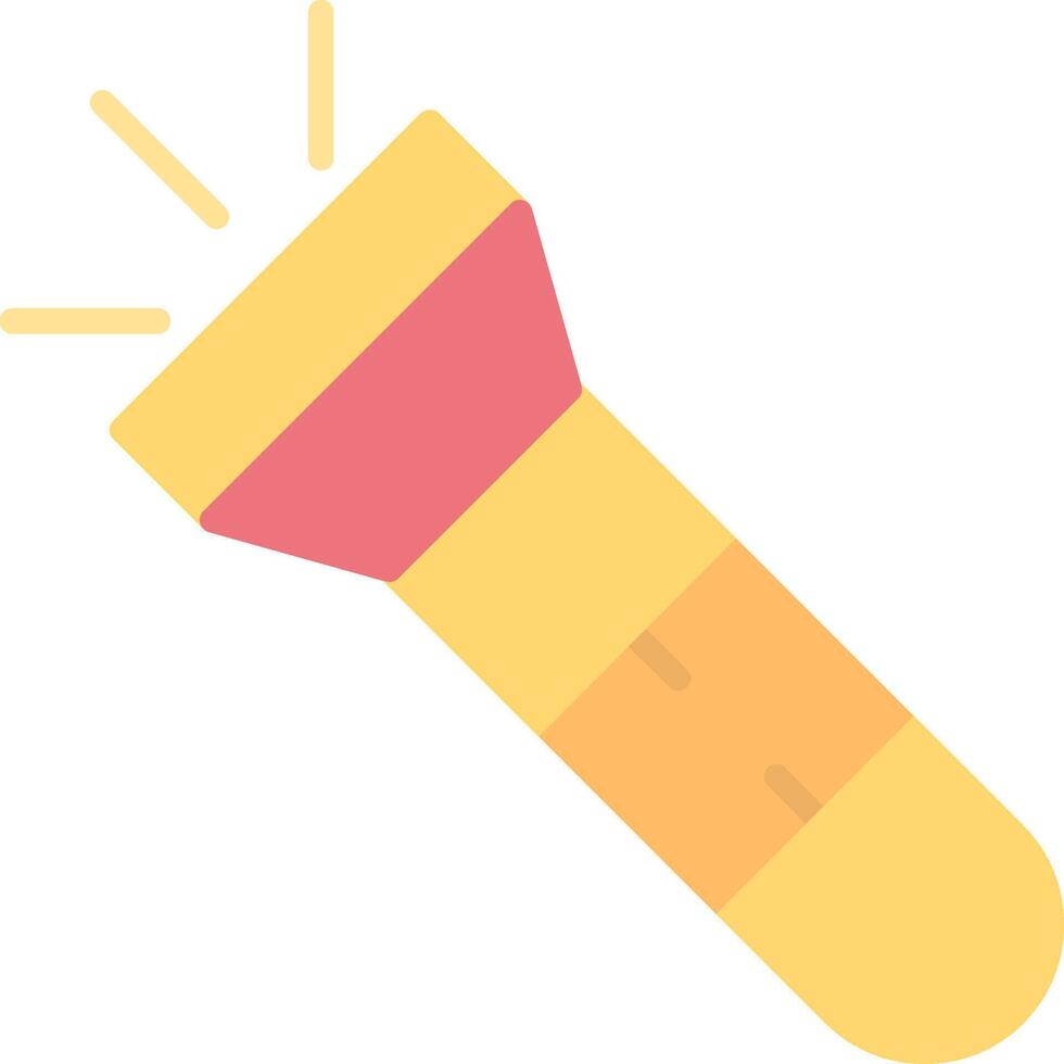 Torch Flat Light Icon vector