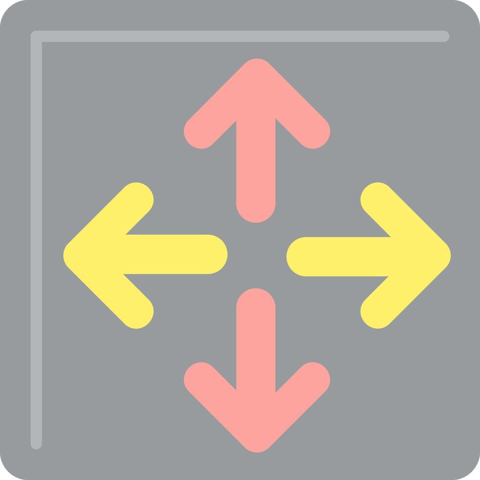 Maximize Flat Light Icon vector