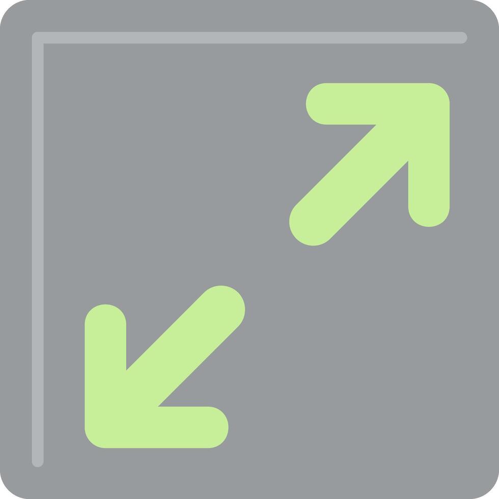 Resize Flat Light Icon vector