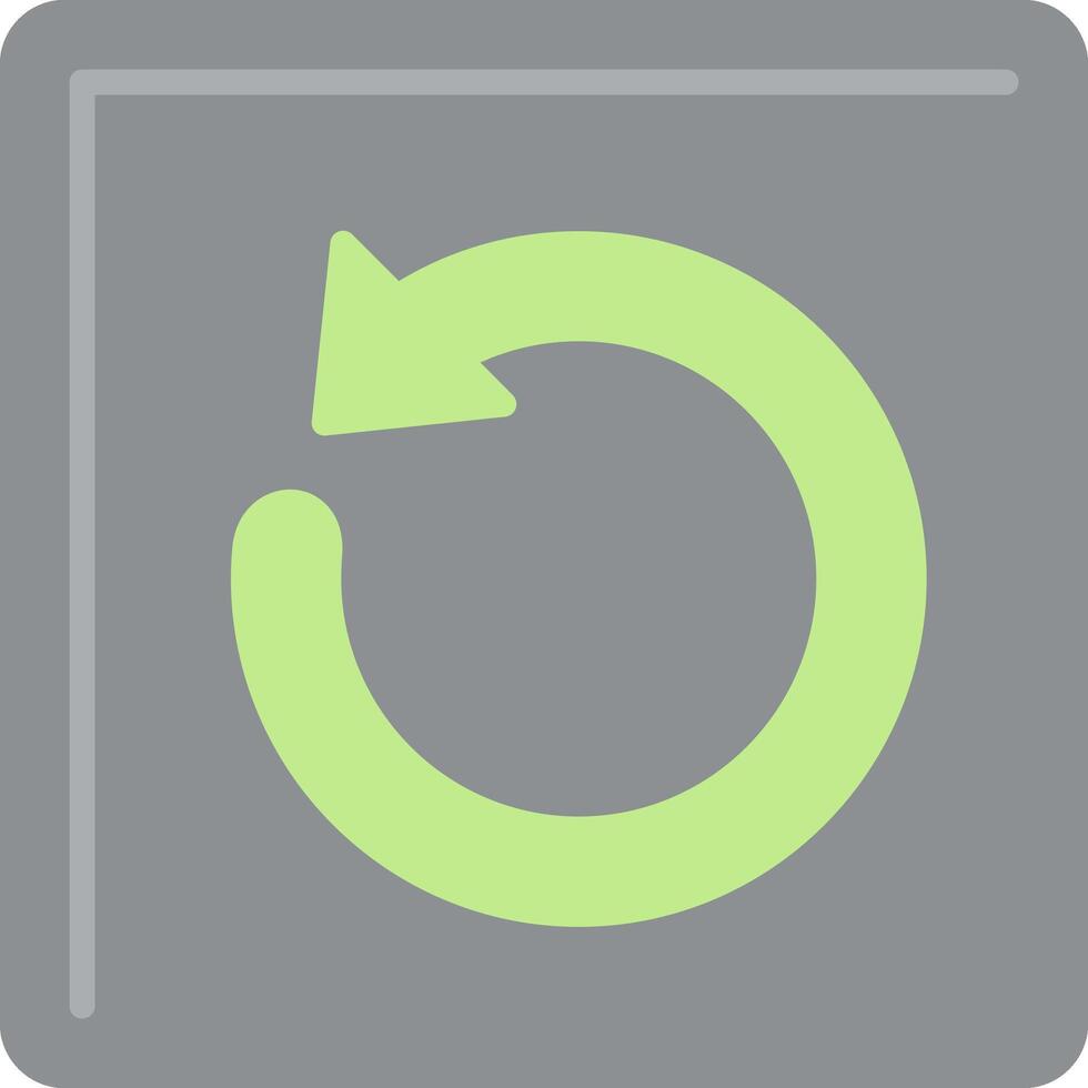 Undo Flat Light Icon vector