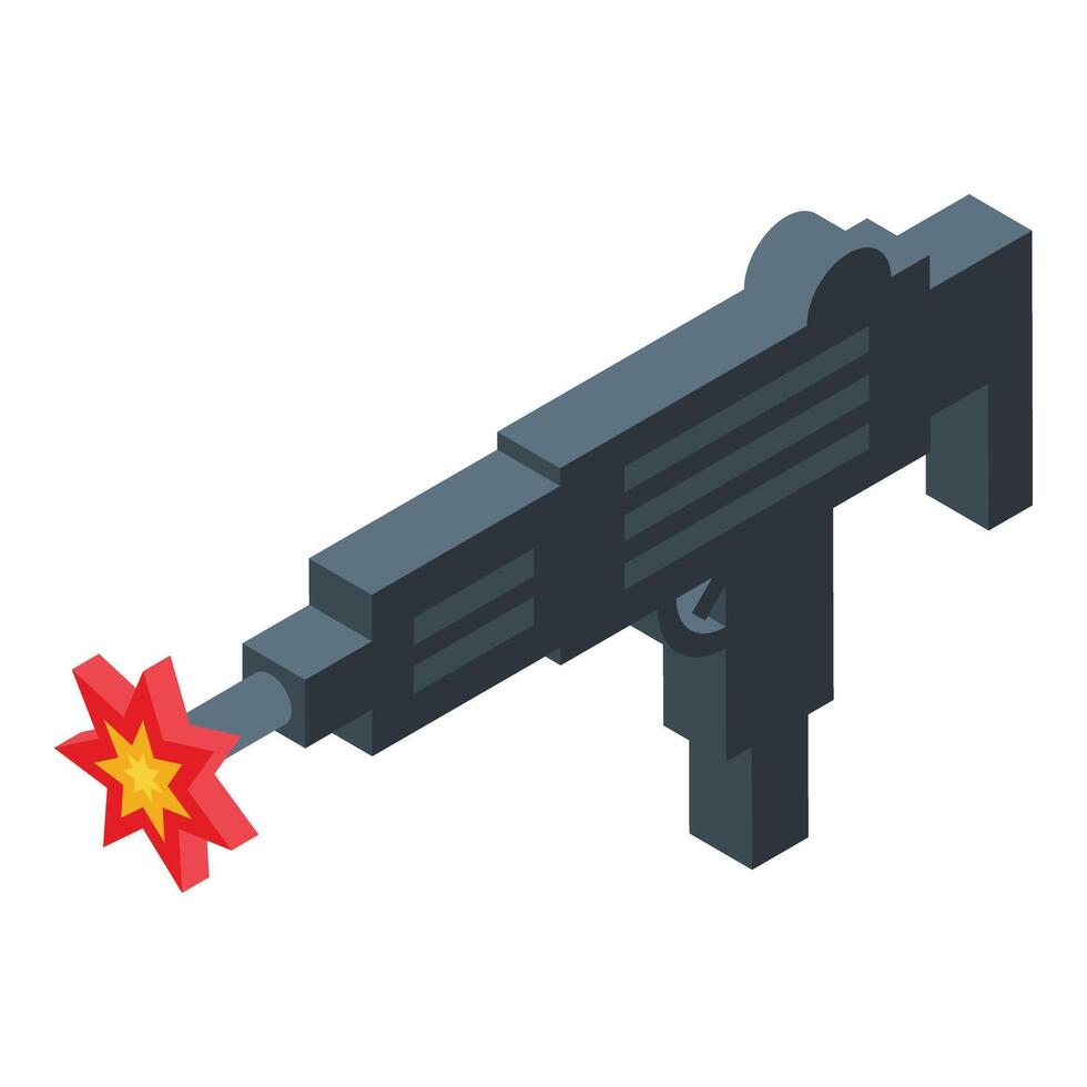 Shooting crime news icon isometric vector. Show production vector