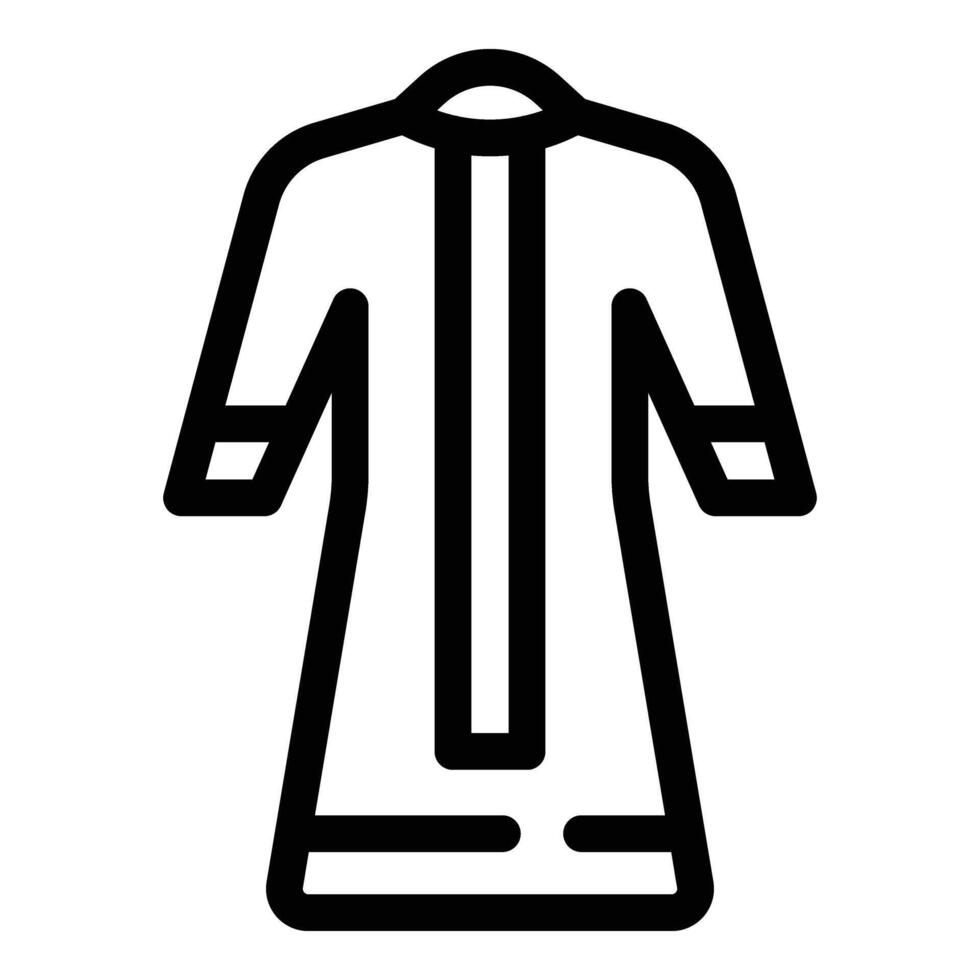 saudi árabe icono contorno vector. elegante ropa vector