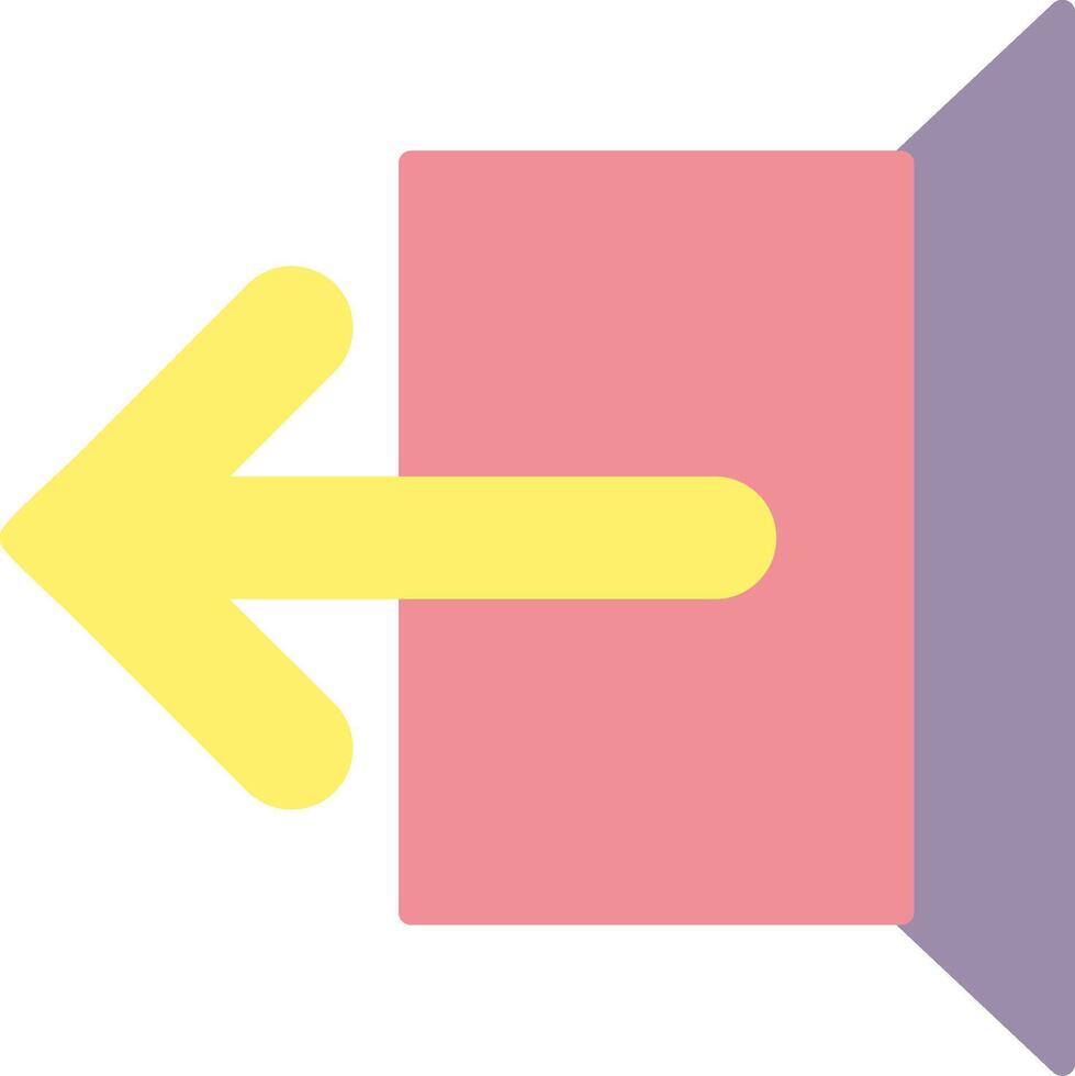 Logout Flat Light Icon vector