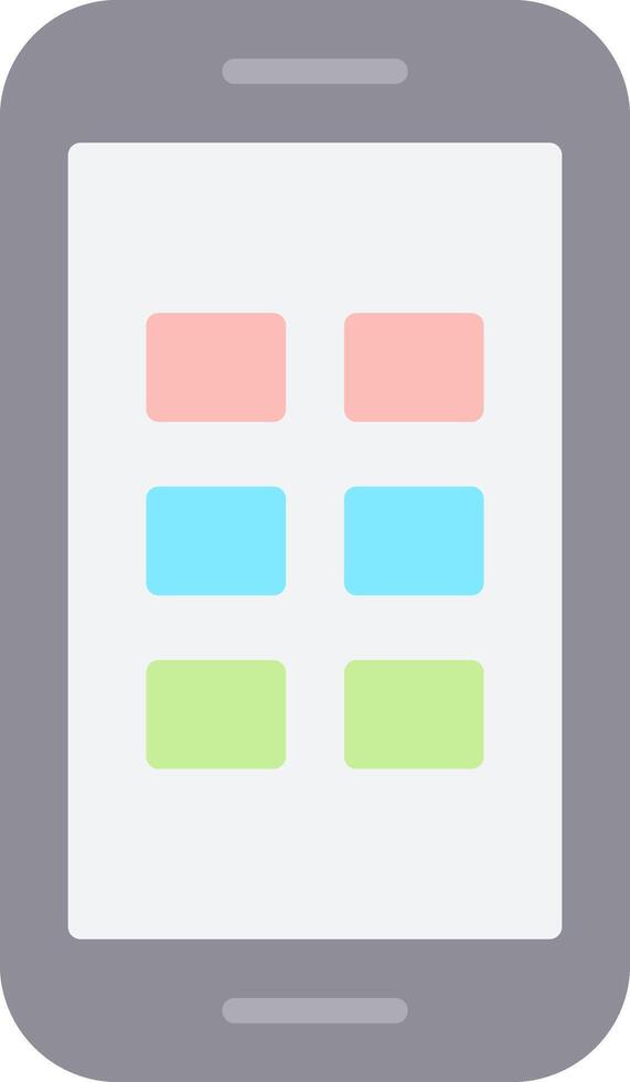Phone Flat Light Icon vector