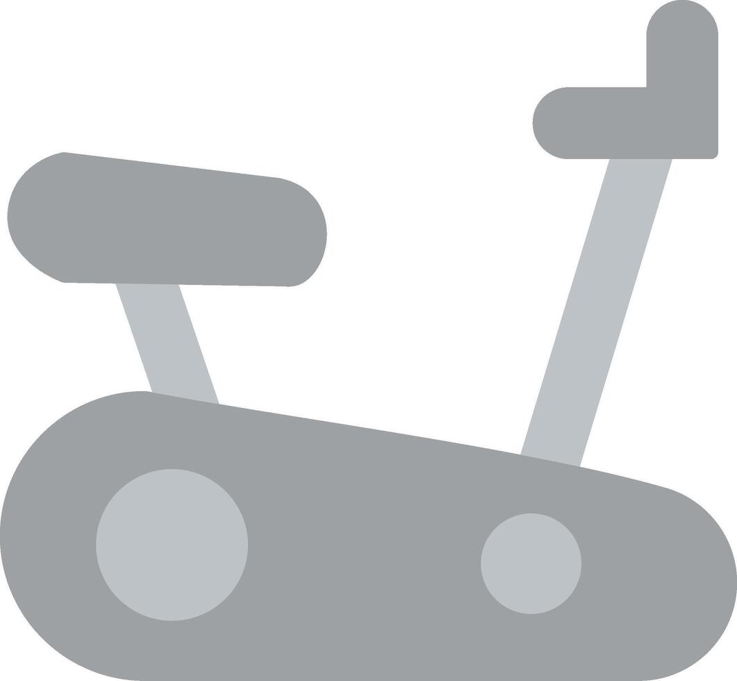 hacer ejercicio bicicleta plano ligero icono vector