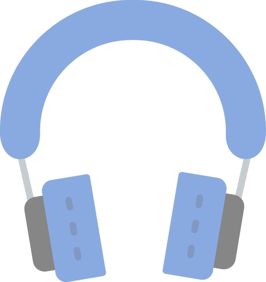 Headphones Flat Light Icon vector