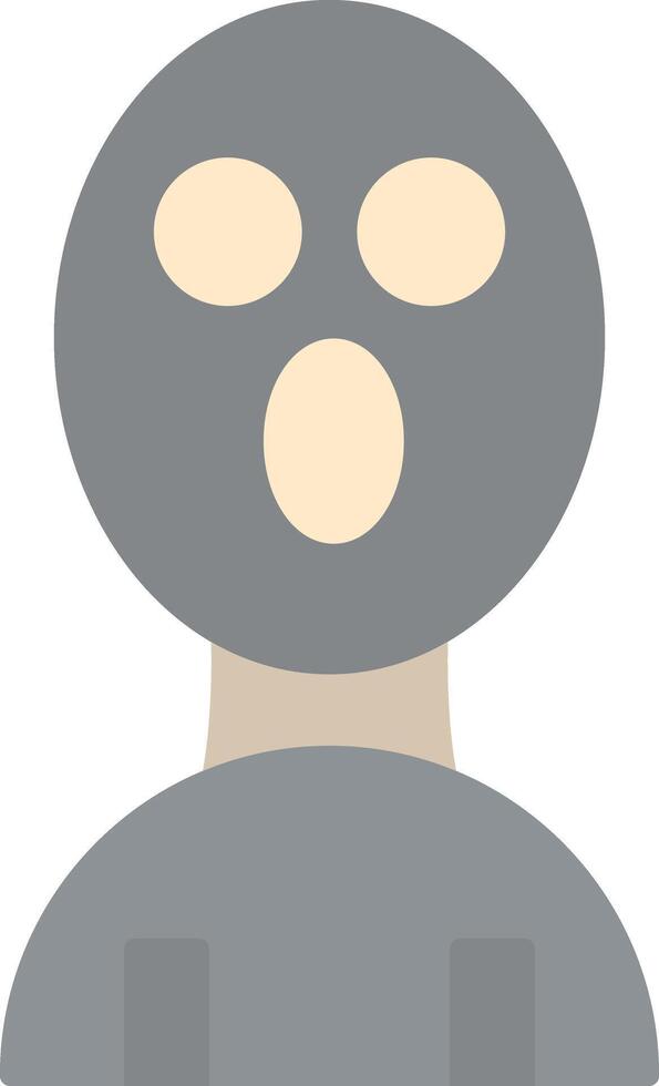 Balaclava Flat Light Icon vector