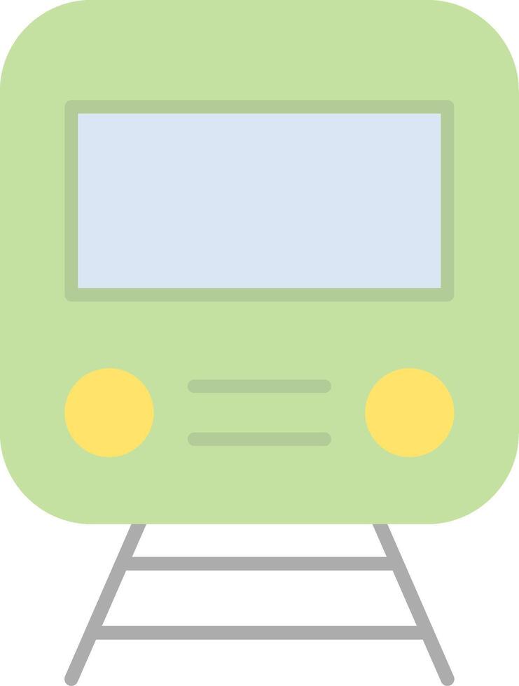 Rail Flat Light Icon vector