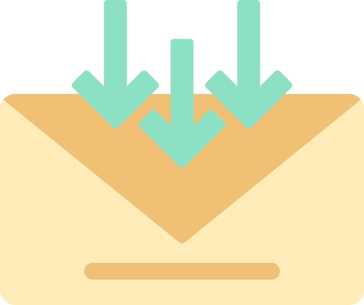 Email Flat Light Icon vector