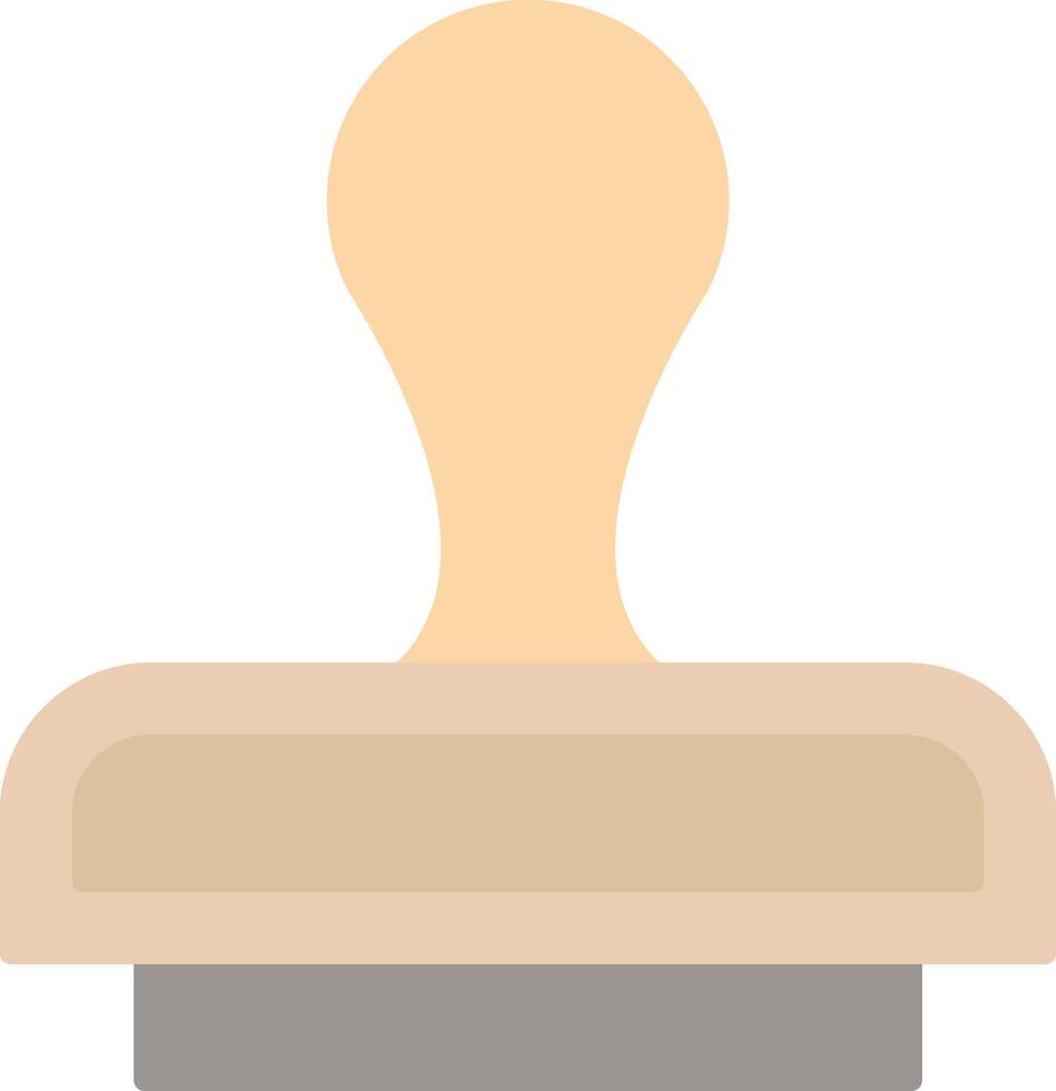 Stamp Flat Light Icon vector