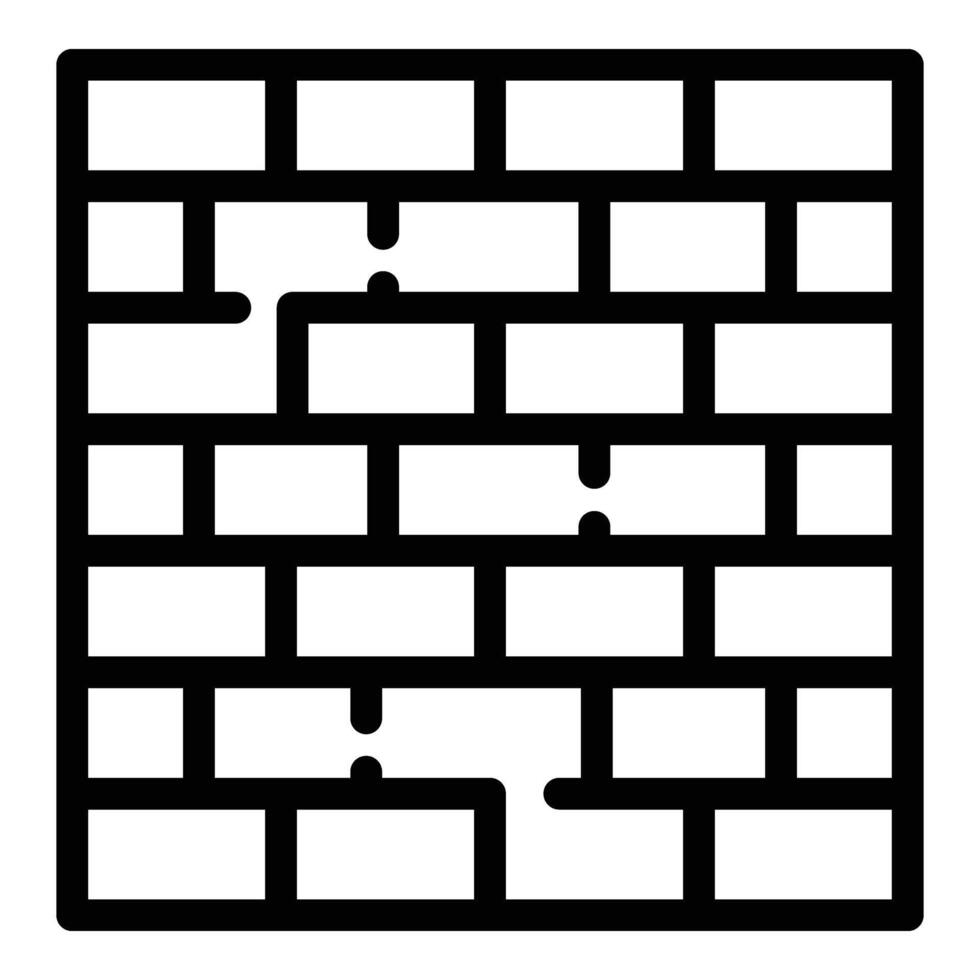 Brick wall tel aviv icon outline vector. Israel country vector