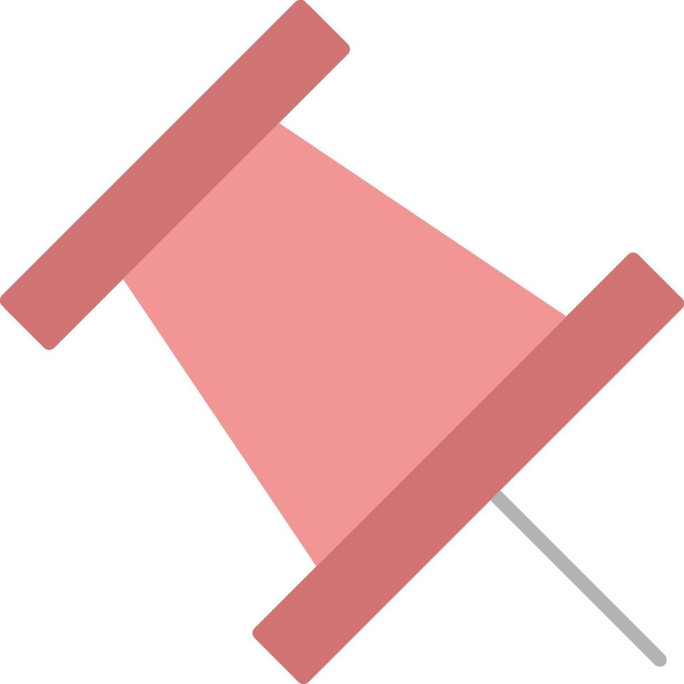 Push Pin Flat Light Icon vector