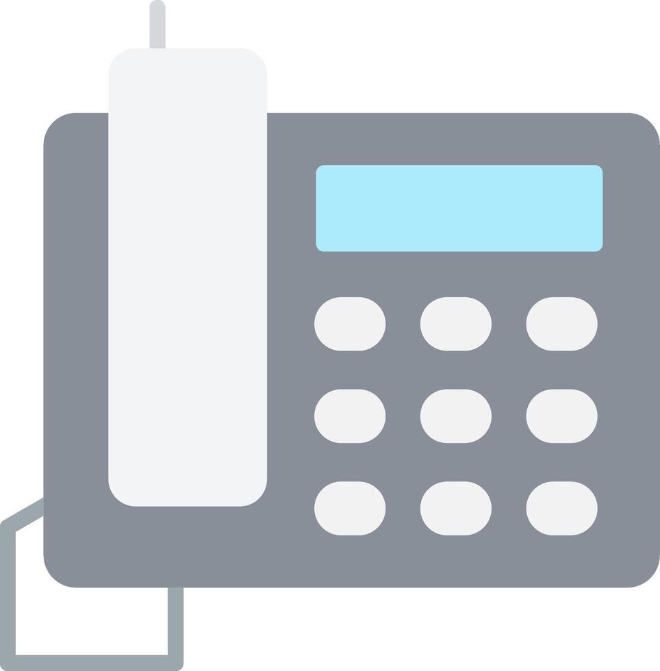 Telephone Flat Light Icon vector