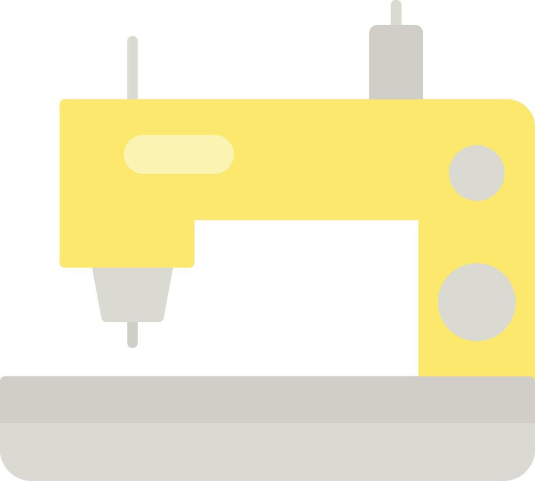 Sewing Machine Flat Light Icon vector