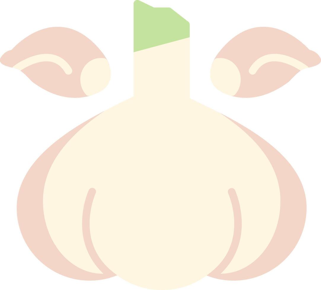 Garlic Flat Light Icon vector