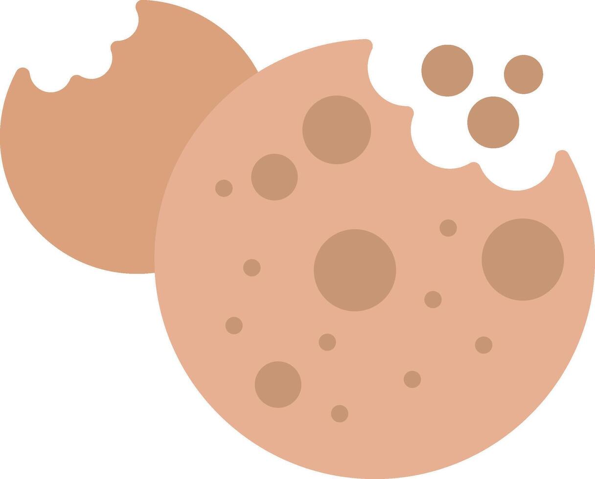 Cookies Flat Light Icon vector