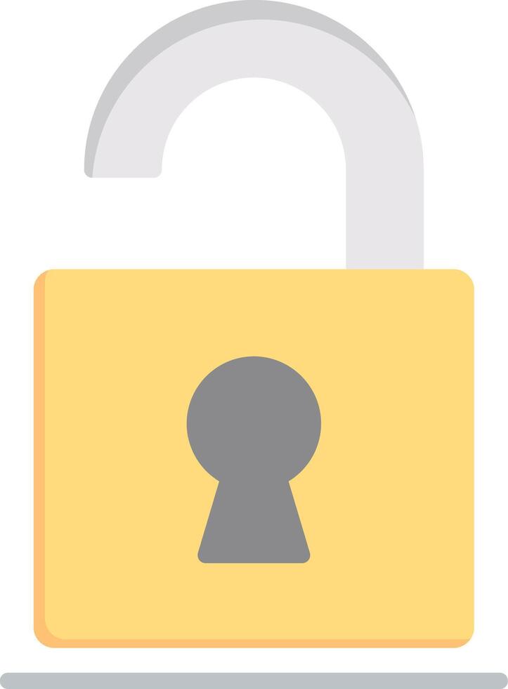 Open Flat Light Icon vector