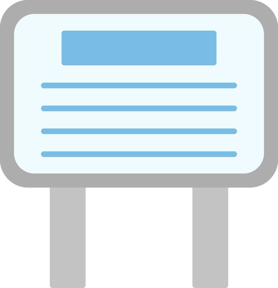 BillBoard Flat Light Icon vector