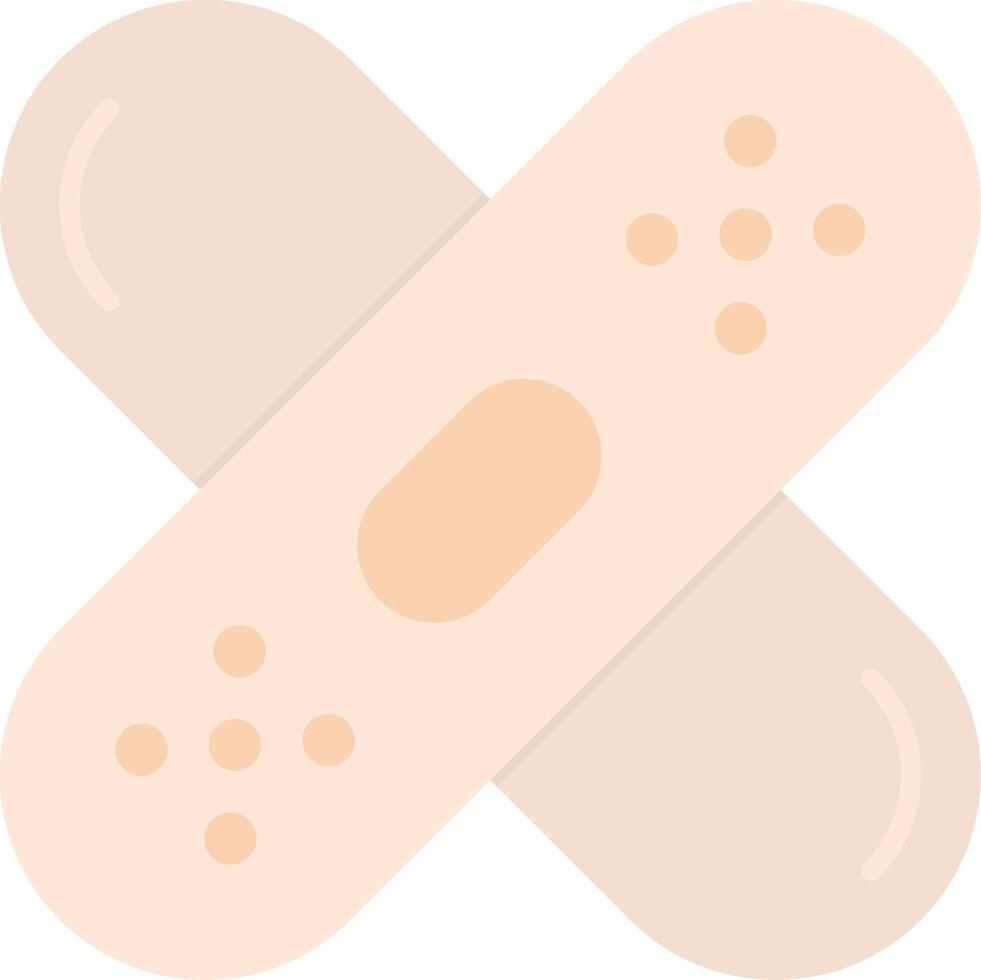 Band - Aid Flat Light Icon vector