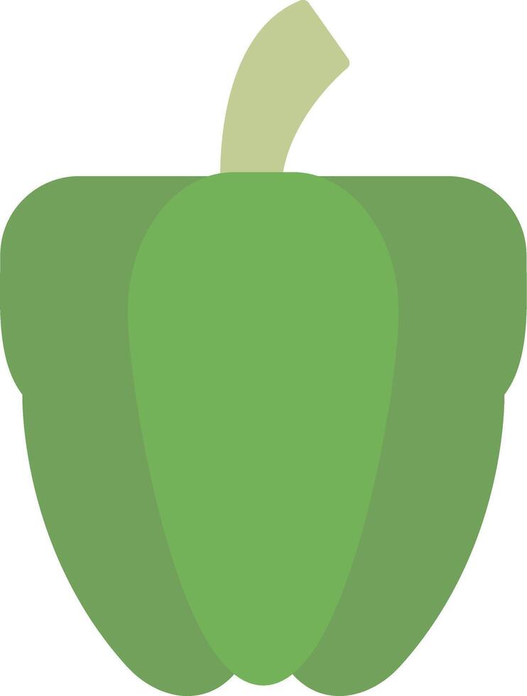 Pimiento plano ligero icono vector