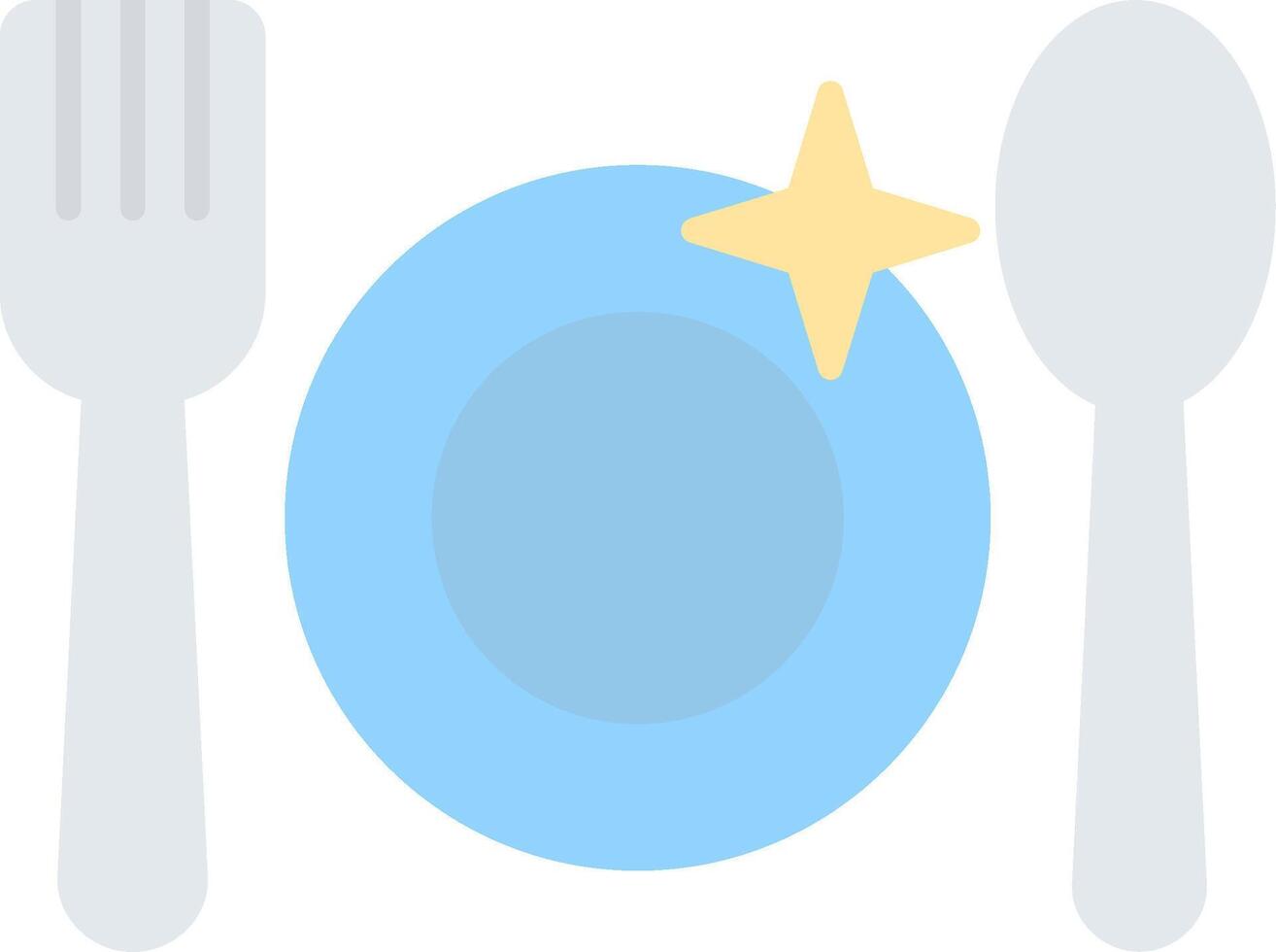 Crockery Flat Light Icon vector