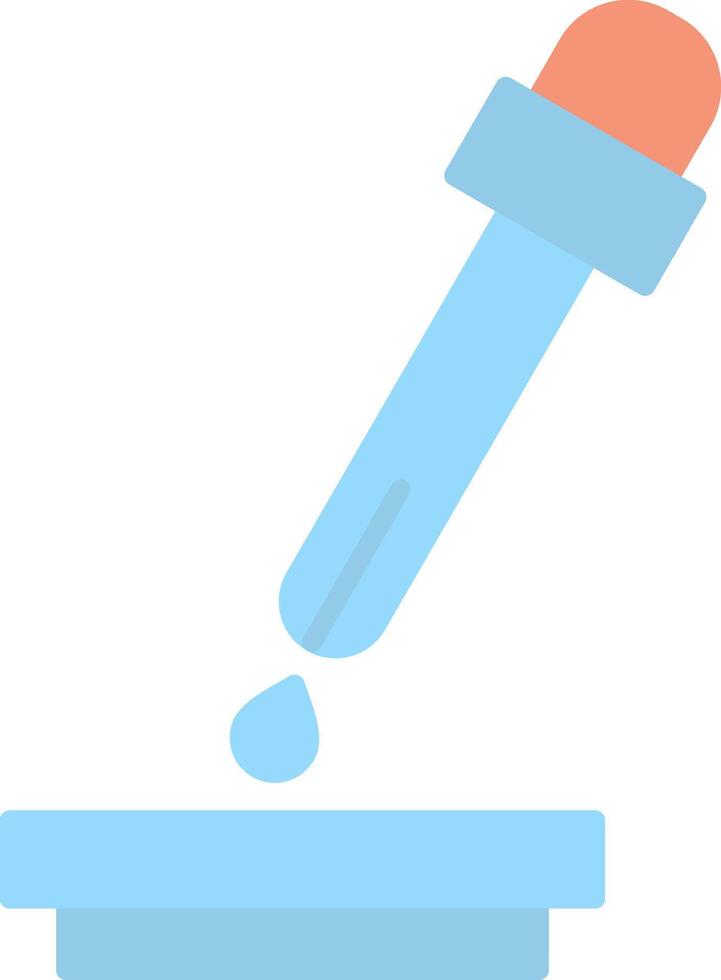 Pipette Flat Light Icon vector
