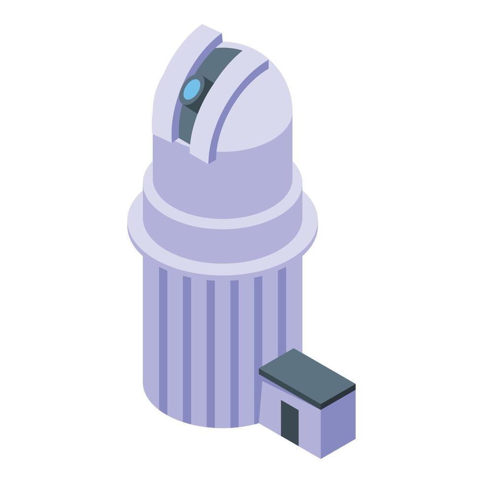 Hubble telescope icon isometric vector. Universe research vector