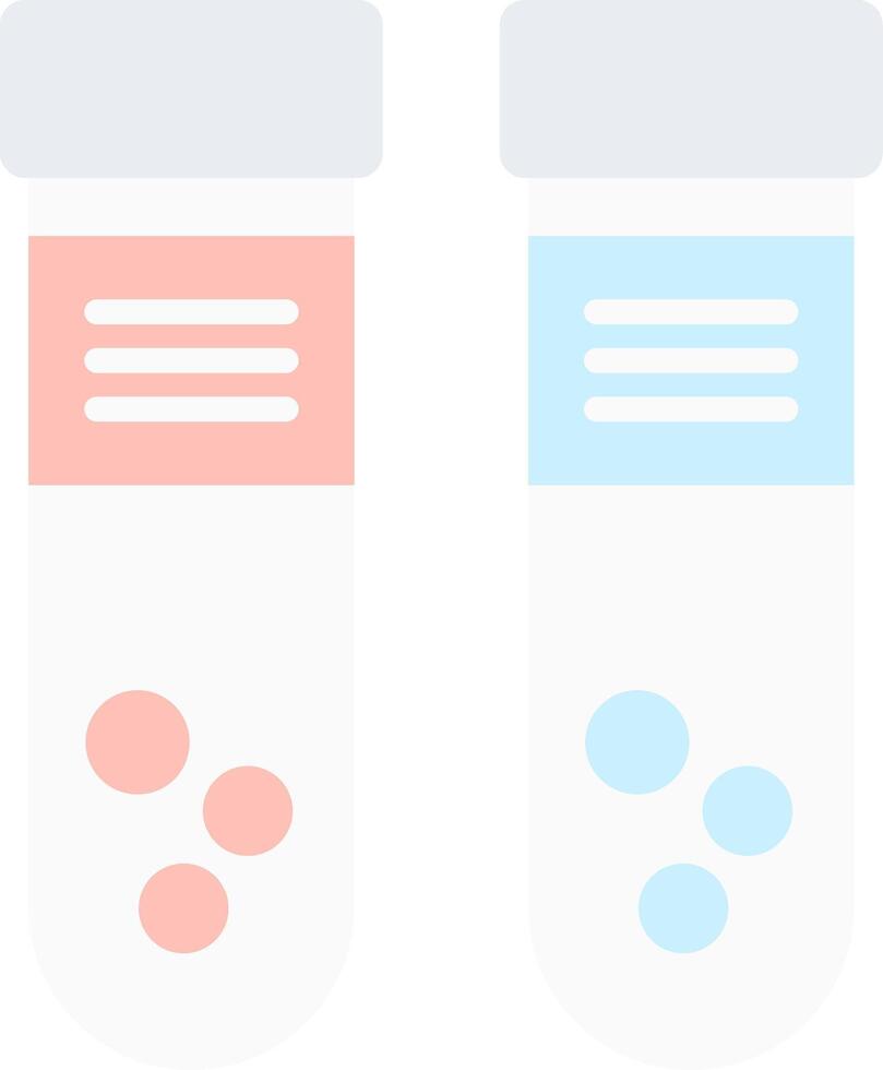 Test Tube Flat Light Icon vector