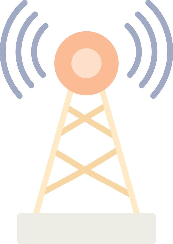 Telecommunications Flat Light Icon vector