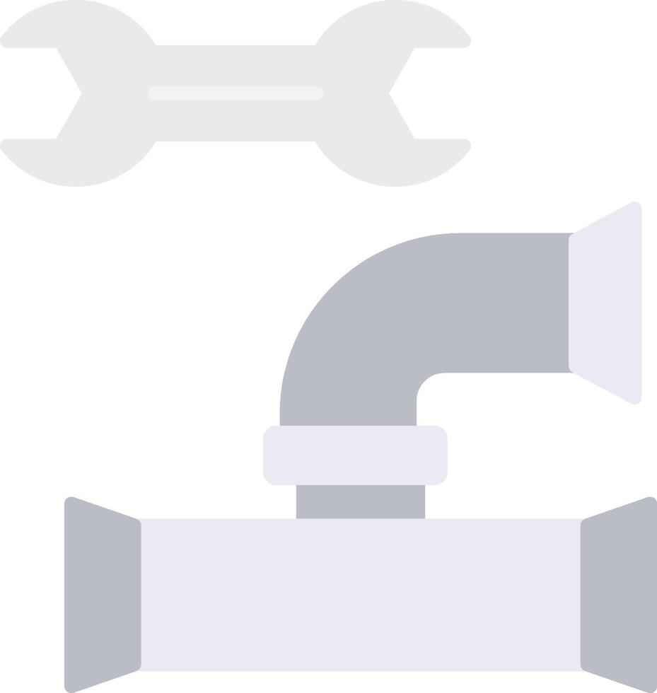 Plumbing Flat Light Icon vector