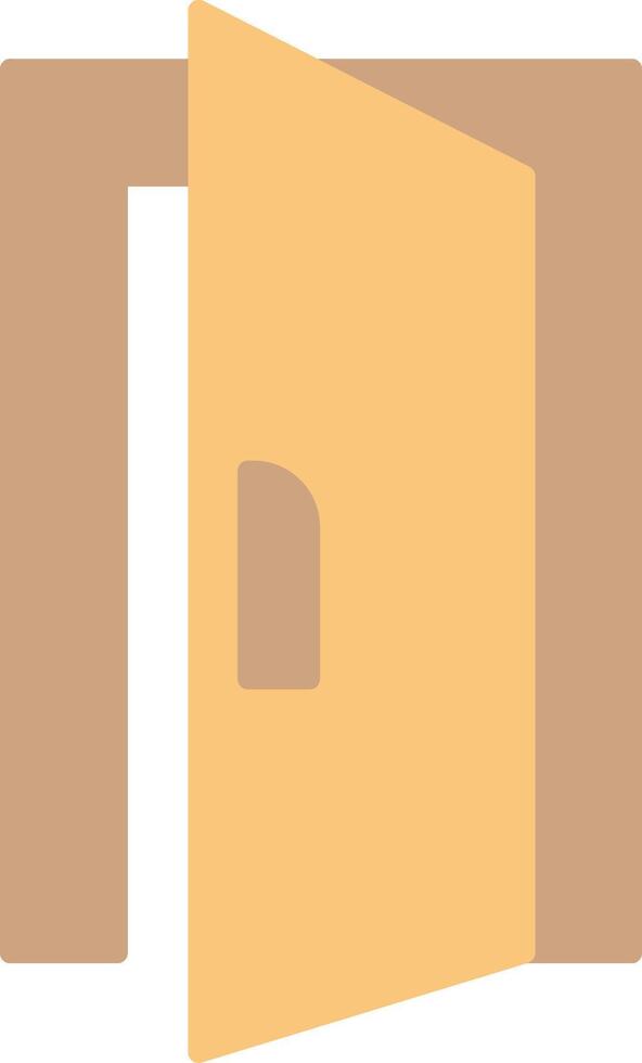 Door Flat Light Icon vector