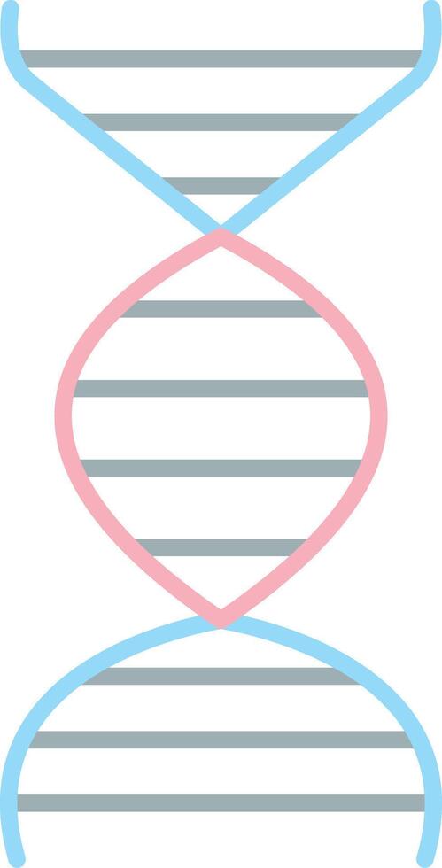 Dna Flat Light Icon vector