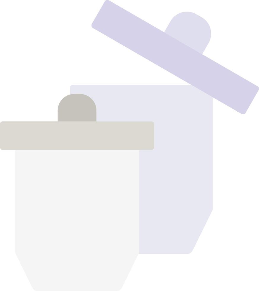 Crucible Flat Light Icon vector