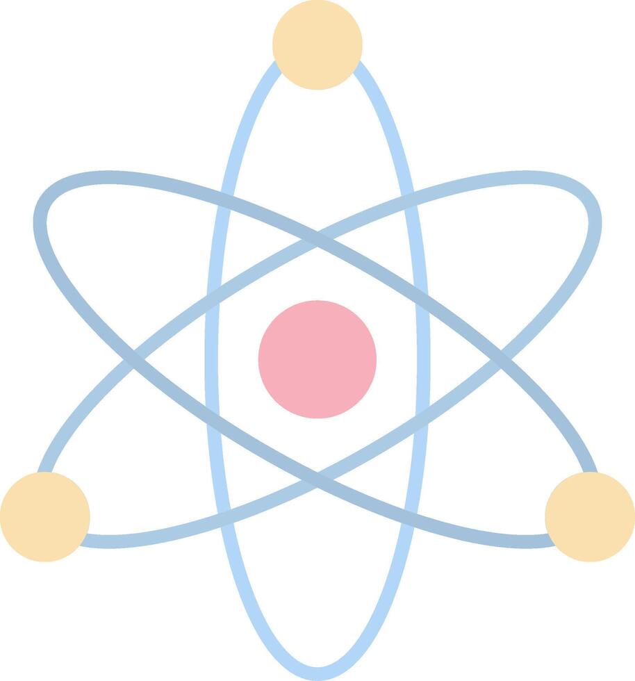 Atom Flat Light Icon vector