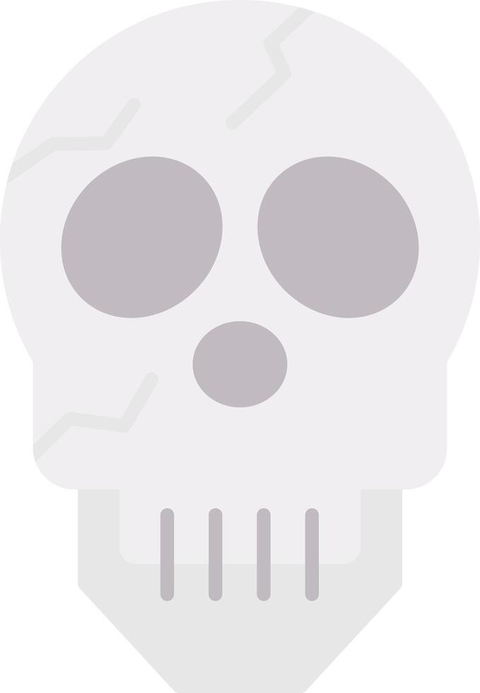 Skull Flat Light Icon vector