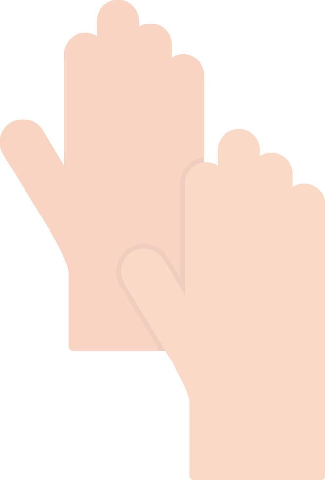 Cleaning Gloves Flat Light Icon vector