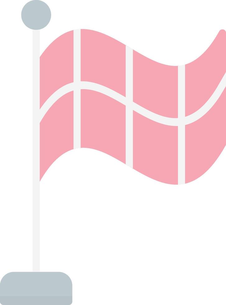Offside Flag Flat Light Icon vector