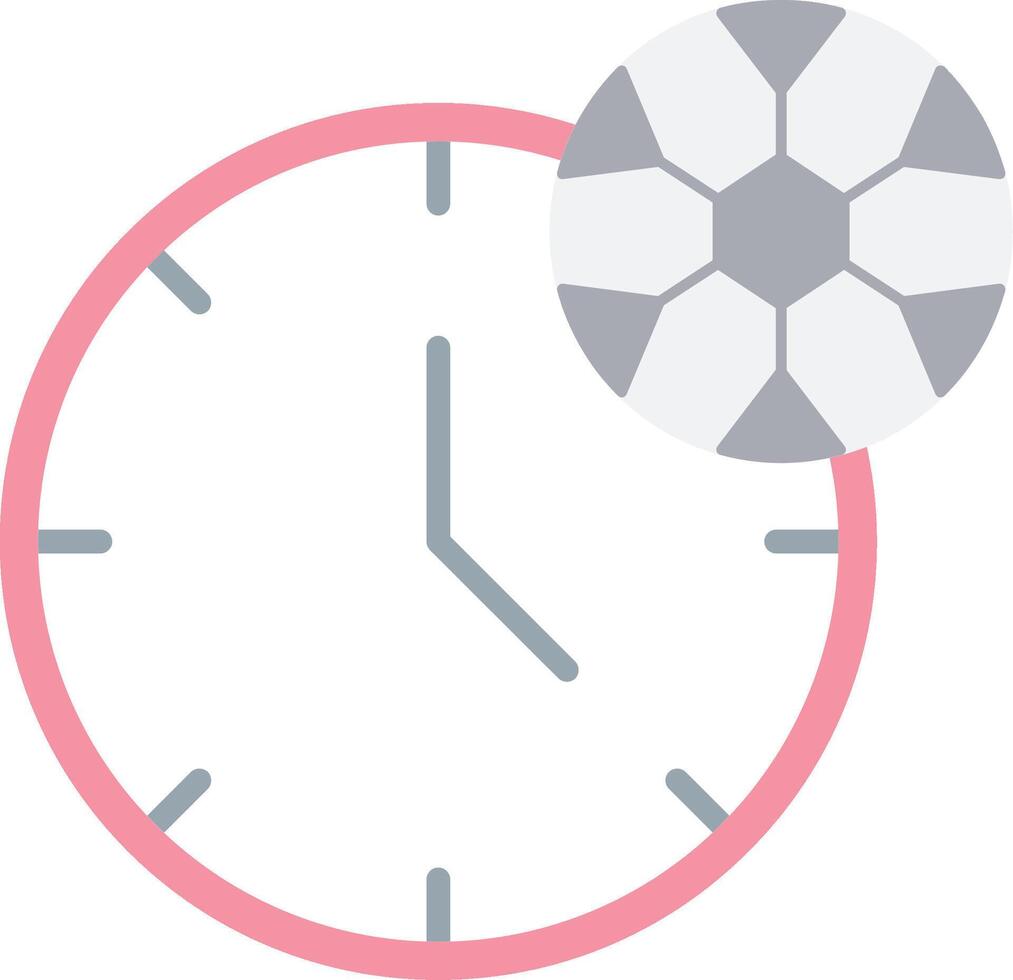 fútbol americano hora plano ligero icono vector