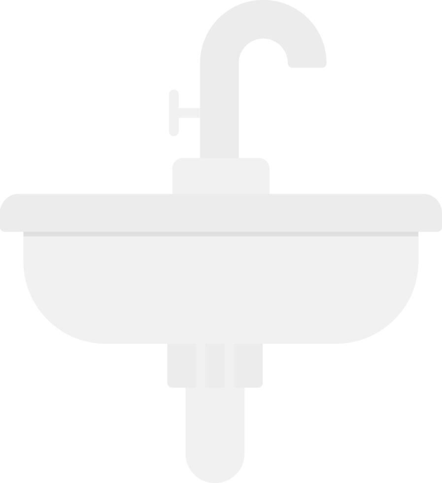 Sink Flat Light Icon vector